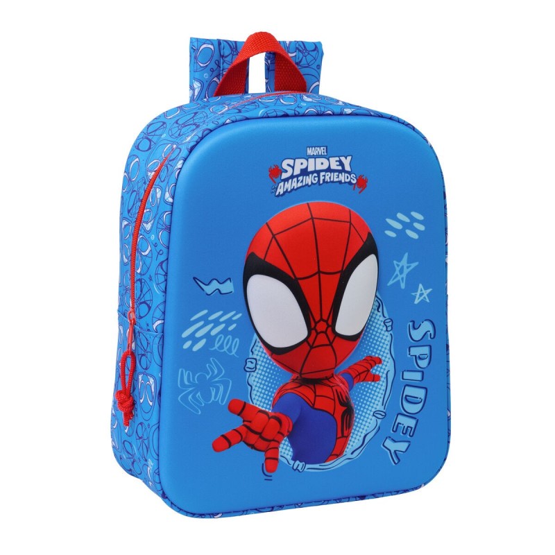 Mochila Infantil Spider-Man Rojo Azul marino 22 x 27 x 10 cm 3D