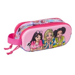 Portatodo Doble Barbie Rosa 21 x 8 x 6 cm 3D