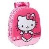 Mochila Infantil Hello Kitty Rosa 27 x 33 x 10 cm 3D
