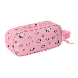 Portatodo Doble Snoopy Rosa 21 x 8 x 6 cm 3D