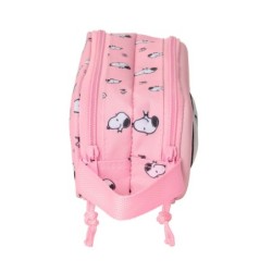 Portatodo Doble Snoopy Rosa 21 x 8 x 6 cm 3D