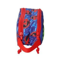 Portatodo Doble The Avengers Rojo Azul oscuro 21 x 8 x 6 cm 3D