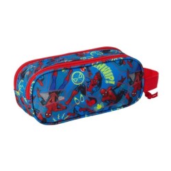 Portatodo Doble Spider-Man Rojo Azul marino 21 x 8 x 6 cm 3D