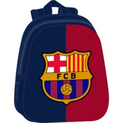 Mochila Infantil F.C. Barcelona Azul Granate 27 x 33 x 10 cm 3D