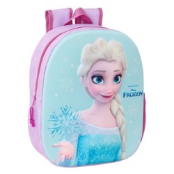 Mochila Infantil Frozen Rosa Azul cielo 27 x 33 x 10 cm 3D