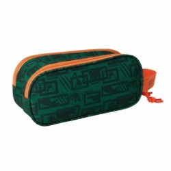 Portatodo Doble Jurassic World Verde oscuro 21 x 8 x 6 cm 3D