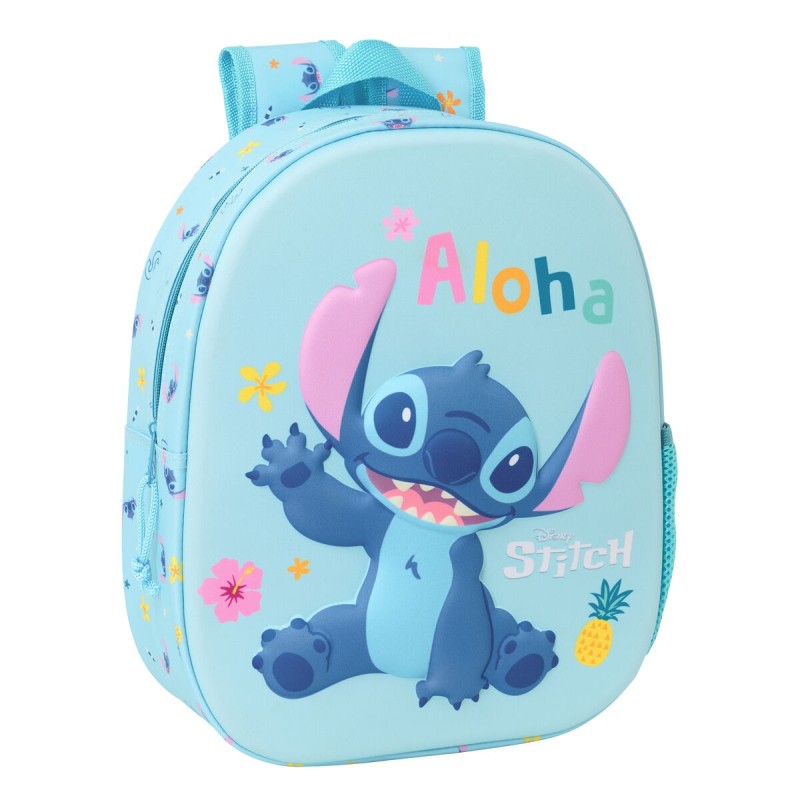 Mochila Infantil Lilo & Stitch Azul claro 27 x 33 x 10 cm 3D