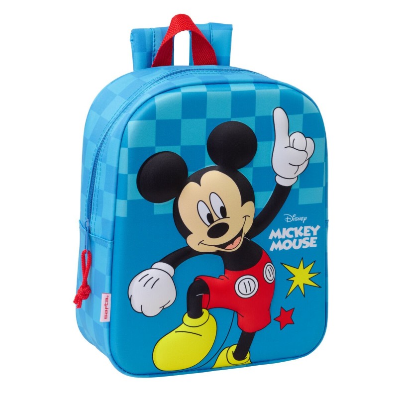 Mochila Infantil Mickey Mouse Clubhouse Azul 22 x 27 x 10 cm 3D