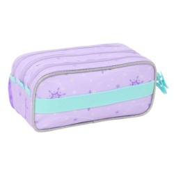 Portatodo Triple Frozen Spirit Lila 21,5 x 10 x 8 cm