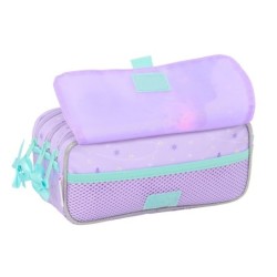 Portatodo Triple Frozen Spirit Lila 21,5 x 10 x 8 cm