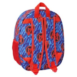 Mochila Infantil The Avengers Rojo Azul oscuro 27 x 33 x 10 cm 3D