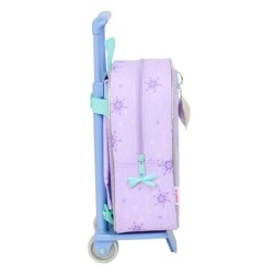 Mochila Escolar con Ruedas Frozen Spirit Lila 22 x 27 x 10 cm