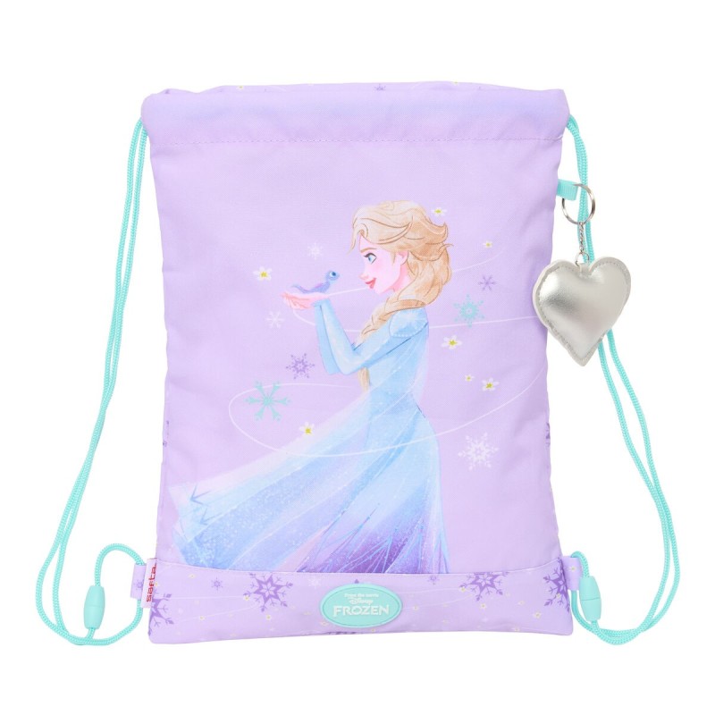 Bolsa Mochila con Cuerdas Frozen Spirit Lila 26 x 34 x 1 cm