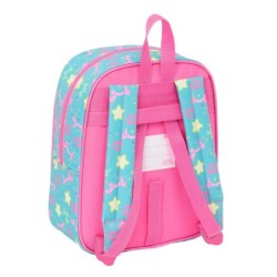 Mochila Infantil Gabby's Dollhouse Confetti Rosa Turquesa 22 x 27 x 10 cm