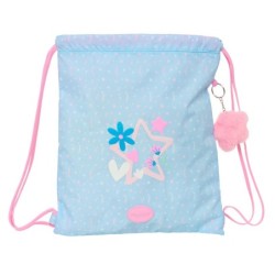 Bolsa Mochila con Cuerdas BlackFit8 Smile Azul Rosa 35 x 40 x 1 cm