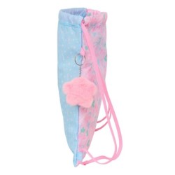 Bolsa Mochila con Cuerdas BlackFit8 Smile Azul Rosa 35 x 40 x 1 cm