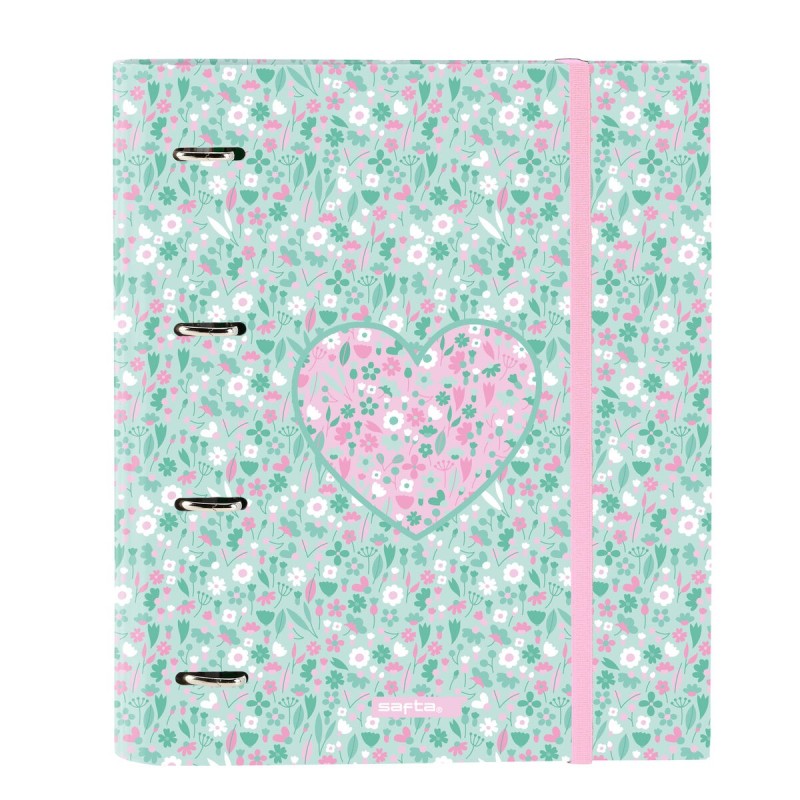 Carpeta de anillas Safta Cuore Menta 27 x 32 x 3.5 cm
