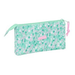 Portatodo Triple Safta Cuore Menta 22 x 12 x 3 cm