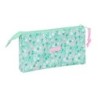 Portatodo Triple Safta Cuore Menta 22 x 12 x 3 cm