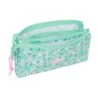 Portatodo Triple Safta Cuore Menta 22 x 12 x 3 cm