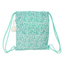 Bolsa Mochila con Cuerdas Safta Cuore Menta 35 x 40 x 1 cm