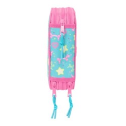 Plumier Triple Gabby's Dollhouse Confetti Rosa Turquesa 12,5 x 19,5 x 5,5 cm 37 Piezas