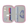 Plumier Triple Gabby's Dollhouse Confetti Rosa Turquesa 12,5 x 19,5 x 5,5 cm 37 Piezas