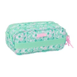 Portatodo Triple Safta Cuore Menta 21,5 x 10 x 8 cm