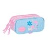 Portatodo Triple BlackFit8 Smile Rosa Azul claro 21,5 x 10 x 8 cm