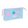 Portatodo Triple BlackFit8 Smile Rosa Azul claro 22 x 12 x 3 cm