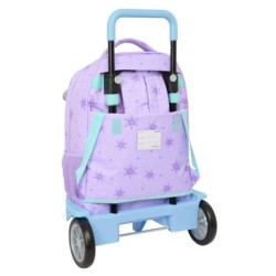 Mochila Escolar con Ruedas Frozen Spirit Lila 33 x 45 x 22 cm
