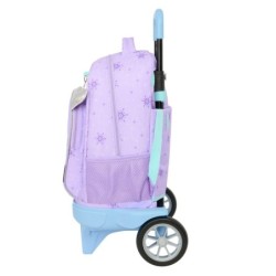 Mochila Escolar con Ruedas Frozen Spirit Lila 33 x 45 x 22 cm