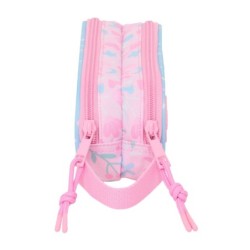 Portatodo Doble BlackFit8 Smile Rosa Azul claro 21 x 8 x 6 cm