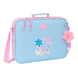Cartera Escolar BlackFit8 Smile Rosa Azul claro 38 x 28 x 6 cm