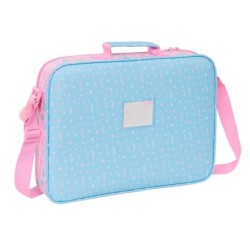 Cartera Escolar BlackFit8 Smile Rosa Azul claro 38 x 28 x 6 cm