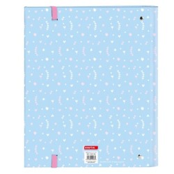 Carpeta de anillas BlackFit8 Smile Azul Rosa 27 x 32 x 3.5 cm