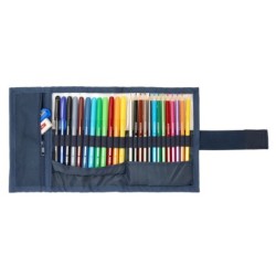 Plumier El Ganso Eclipse Azul marino 7 x 20 x 7 cm 27 Piezas