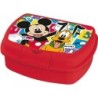 Portameriendas Mickey Mouse CZ11370 Rojo Plástico