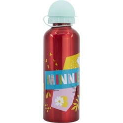 Botella de Agua Minnie Mouse CZ11263 530 ml Rojo Aluminio