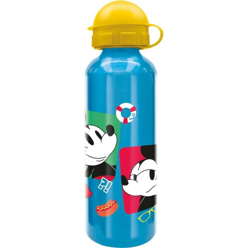 Botella de Agua Mickey Mouse CZ11262 530 ml Multicolor Aluminio