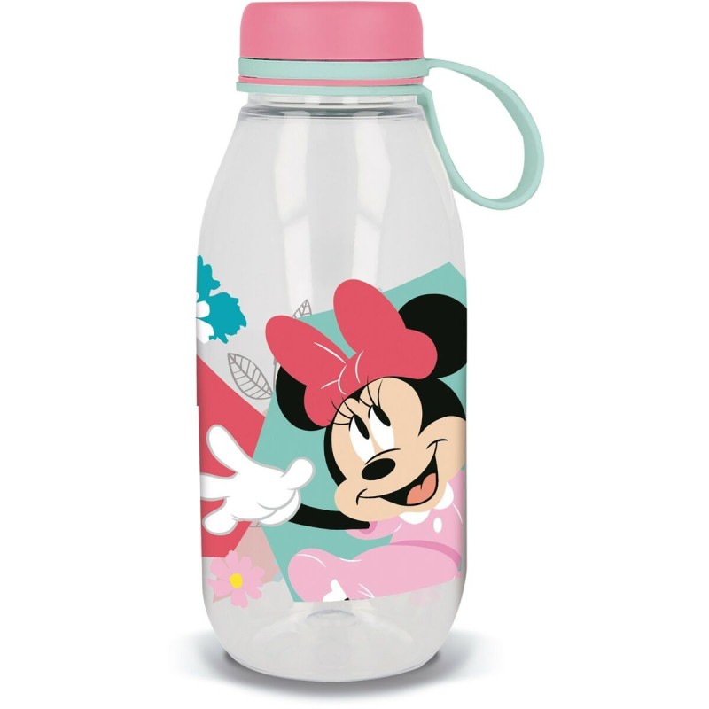 Botella de Agua Minnie Mouse CZ11359 460 ml Rosa Silicona