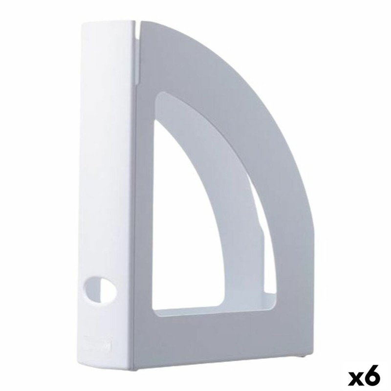 Revistero Archivo 2000 Ecogreen Blanco A4 Poliestireno 25 x 8 x 32 cm (6 Unidades)