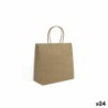 Bolsa de Papel Algon Kraft 26 x 17 x 26 cm 3 Piezas (24 Unidades)
