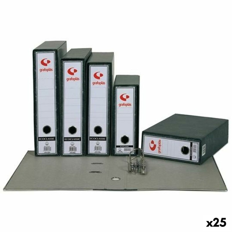 Archivador de Palanca Grafoplas ECOCLASSIC Gris A4 (25 Unidades)