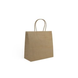 Bolsa de Papel Algon Kraft 26 x 17 x 26 cm 3 Piezas (24 Unidades)