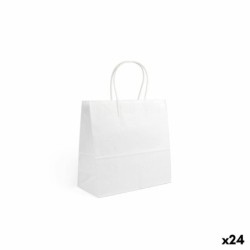 Bolsa de Papel Algon Blanco 26 x 17 x 26 cm 3 Piezas (24 Unidades)