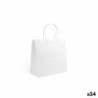 Bolsa de Papel Algon Blanco 26 x 17 x 26 cm 3 Piezas (24 Unidades)