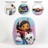 Mochila Escolar 3D Gabby's Dollhouse Rosa 25,0 x 31,0 x 10,0 cm