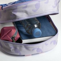 Mochila Escolar 3D Stitch Lila 25,0 x 31,0 x 10,0 cm