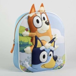 Mochila Escolar 3D Bluey Azul